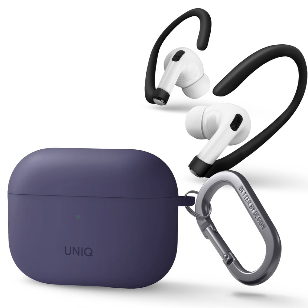 Uniq Airpods Pro 2 (2.nesil) Nexo Silikon Kılıf - Mor