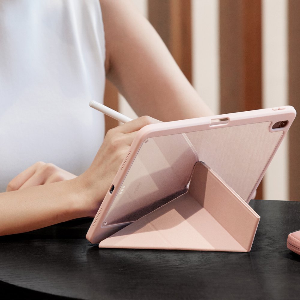 Uniq iPad Air 4 10.9 Moven Standlı Tablet Kapak - Pembe