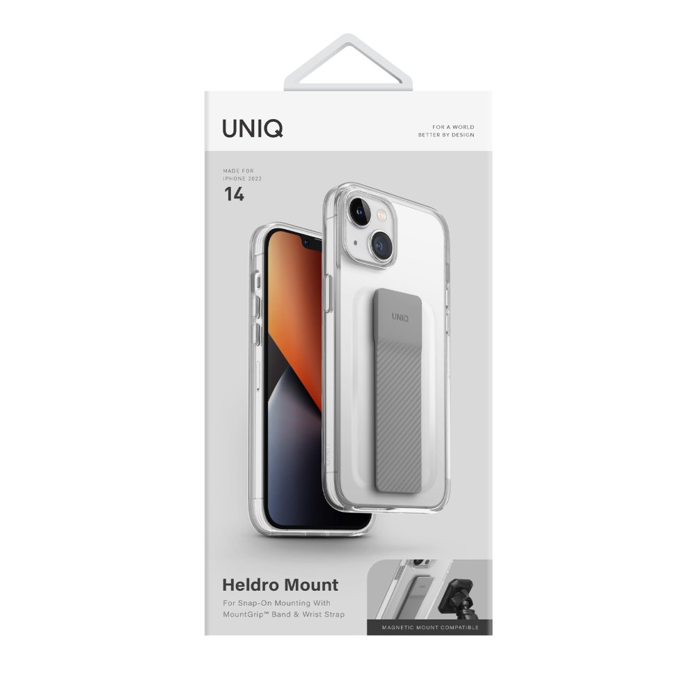 Uniq iPhone 14 Heldro Mount Kapak - Şeffaf