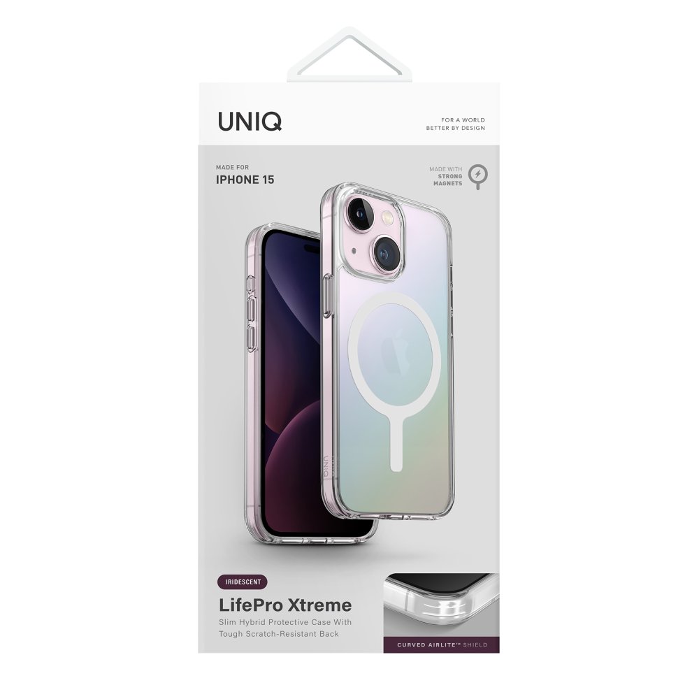 Uniq iPhone 15 LifePro Xtreme Magsafe Kapak - Gökkuşağı