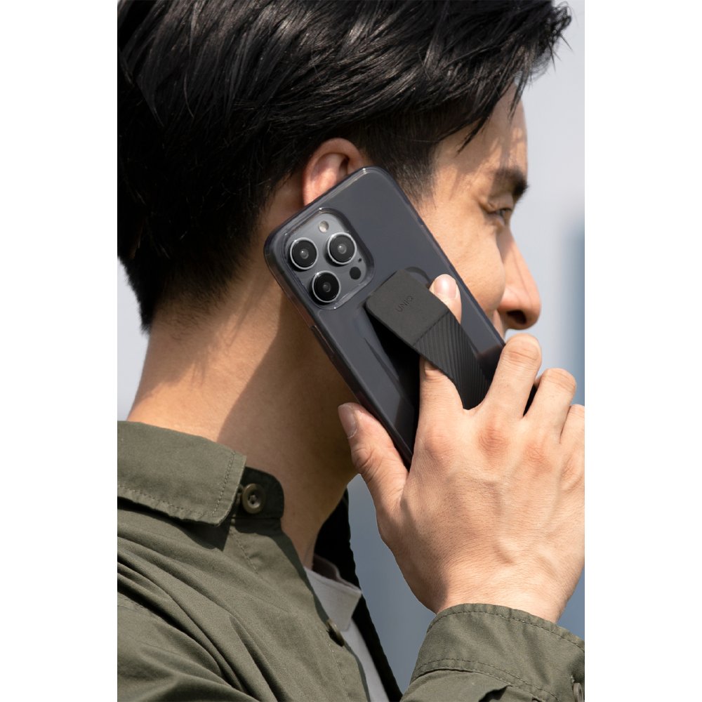 Uniq iPhone 15 Pro Heldro Mount Standlı Kapak - Lacivert