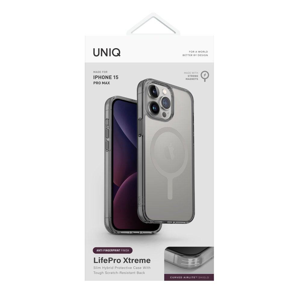 Uniq iPhone 15 Pro LifePro Xtreme Magsafe Kapak - Titan Gri