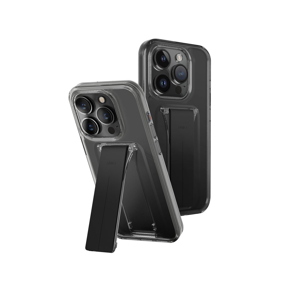 Uniq iPhone 15 Pro Max Heldro Mount Standlı Kapak - Siyah