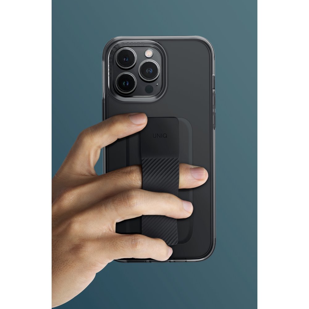 Uniq iPhone 15 Pro Max Heldro Mount Standlı Kapak - Siyah