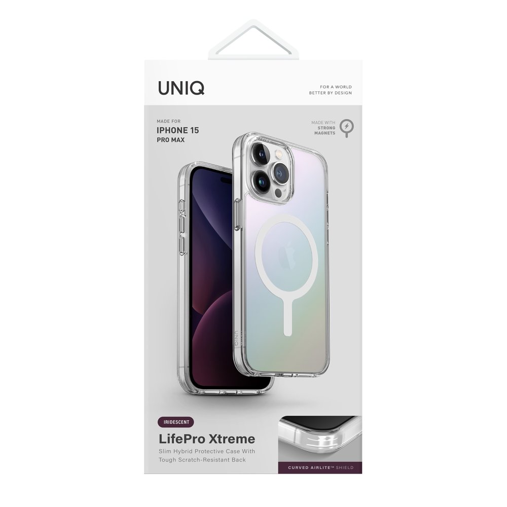 Uniq iPhone 15 Pro Max LifePro Xtreme Magsafe Kapak - Gökkuşağı