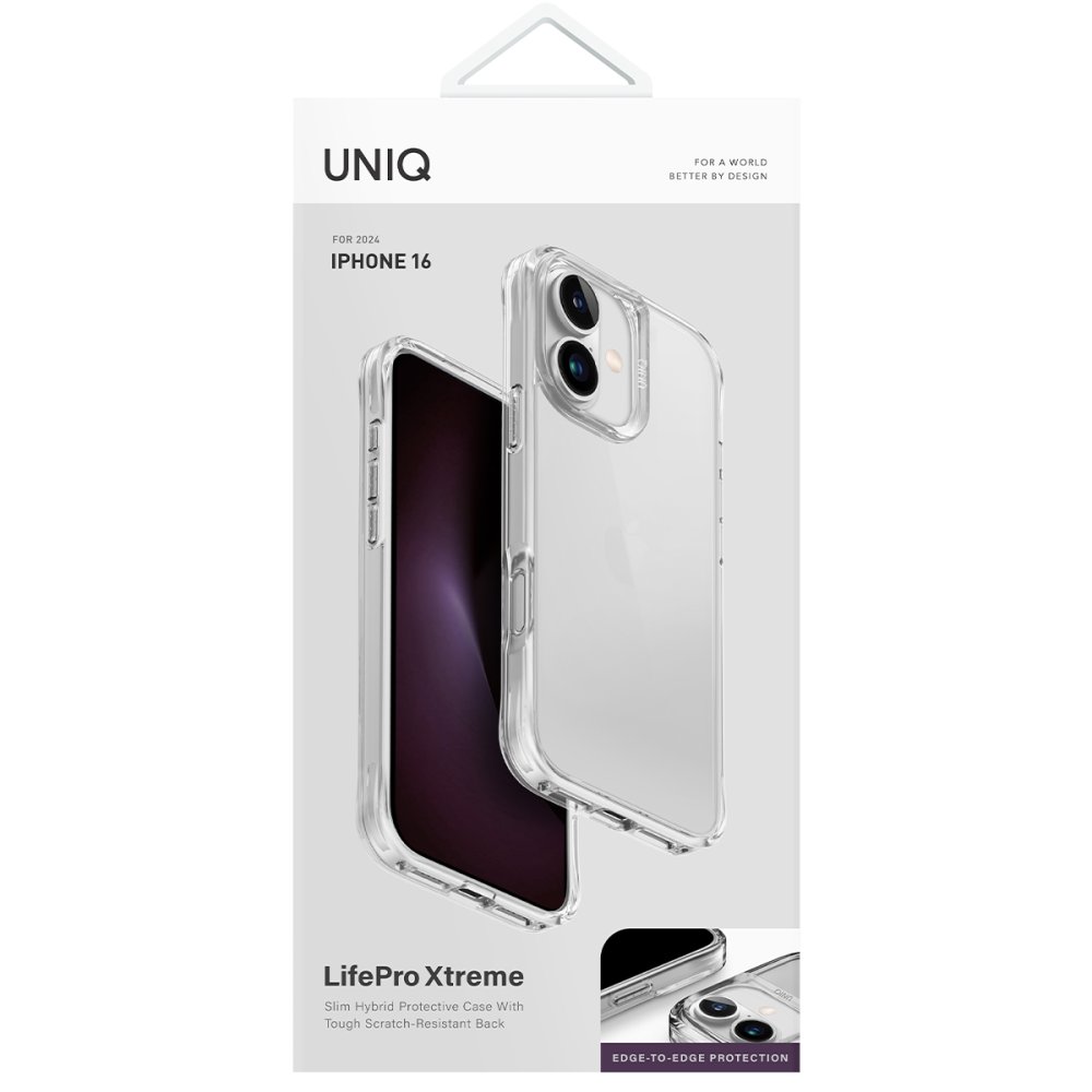 Uniq iPhone 16 LifePro Xtreme Kapak - Şeffaf