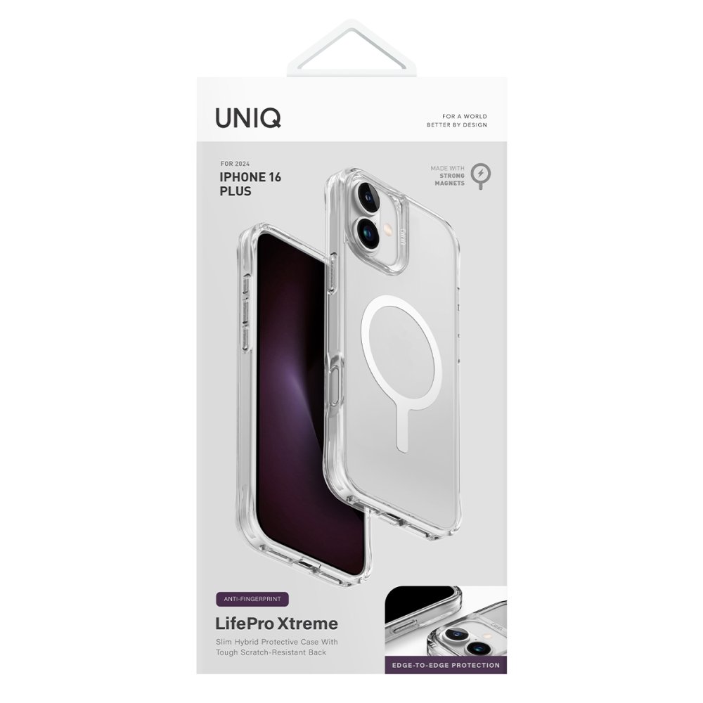 Uniq iPhone 16 LifePro Xtreme Magsafe Kapak - Şeffaf