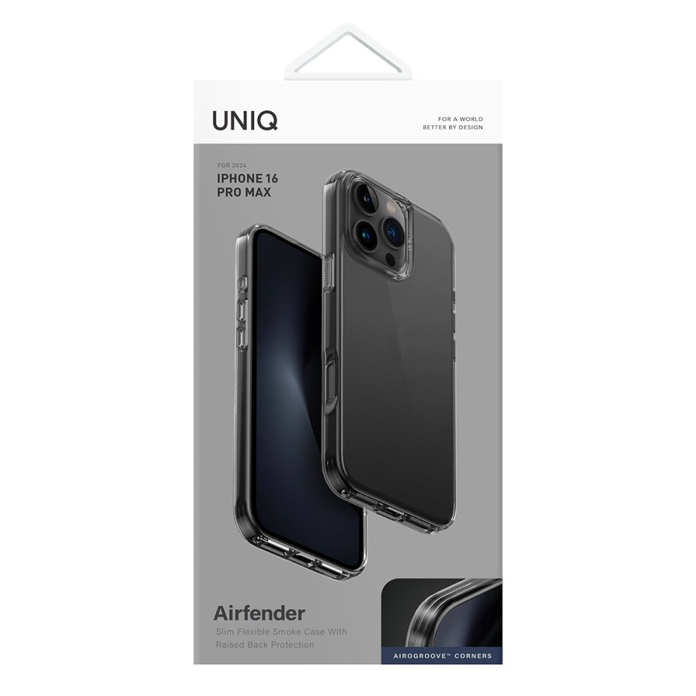 Uniq iPhone 16 Pro Air Fender Kapak - Füme