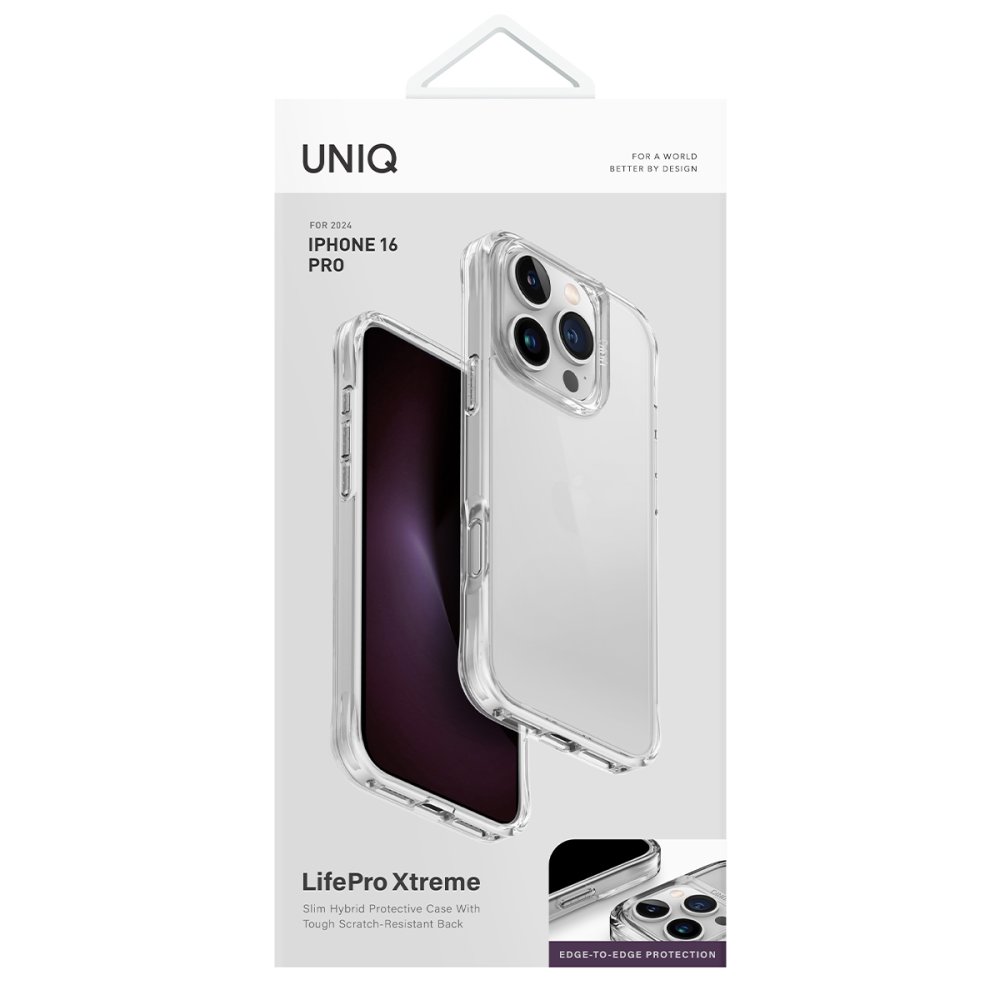 Uniq iPhone 16 Pro LifePro Xtreme Kapak - Şeffaf