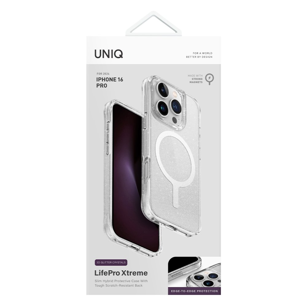 Uniq iPhone 16 Pro LifePro Xtreme Magsafe Kapak - Simli