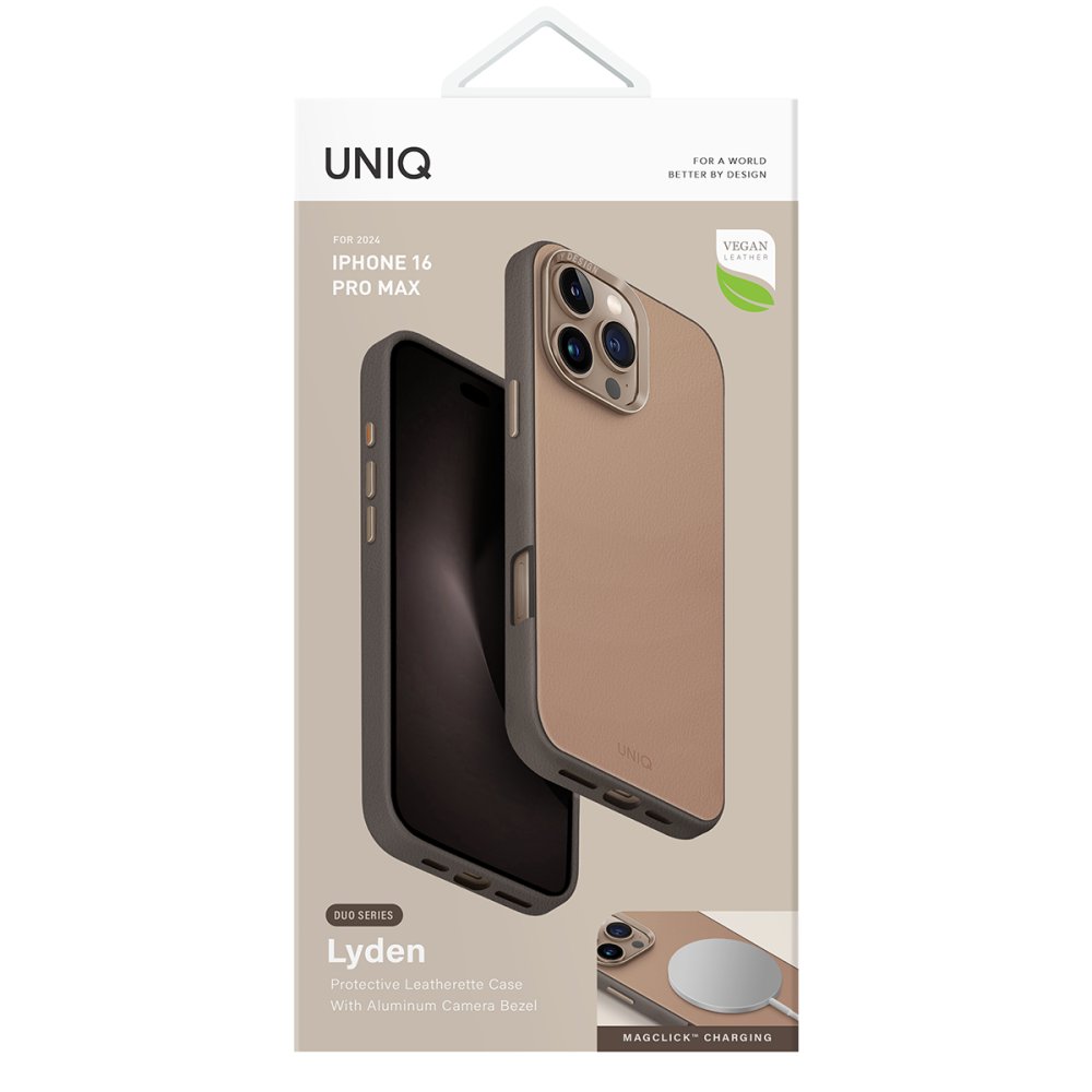 Uniq iPhone 16 Pro Lyden DS Magsafe Kapak - Bej