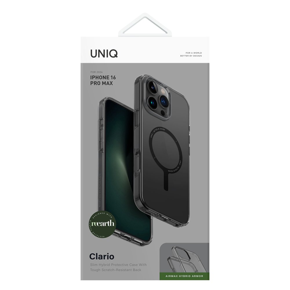 Uniq iPhone 16 Pro Max Clario Magsafe Kapak - Siyah