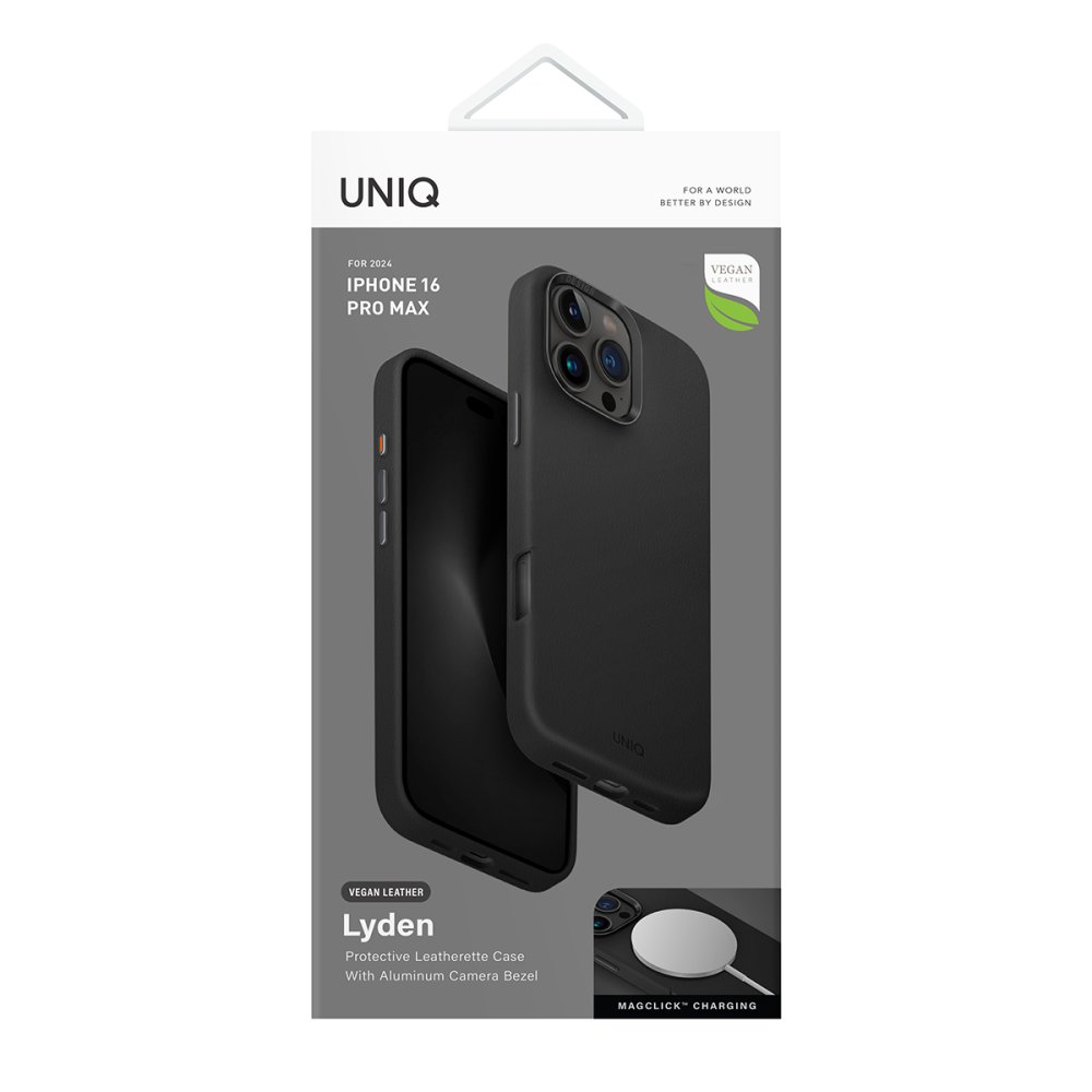 Uniq iPhone 16 Pro Max Lyden Magsafe Silikon Kapak - Siyah