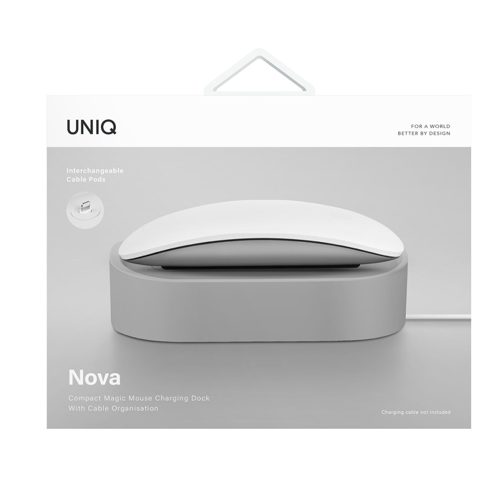 Uniq Nova Compact Magic Mouse Şarj İstasyonu - Gri