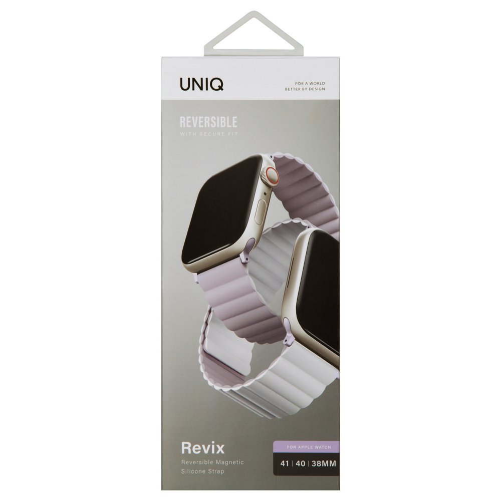 Uniq Watch 40mm Revix Reversible Manyetik Kordon - Lila-Beyaz