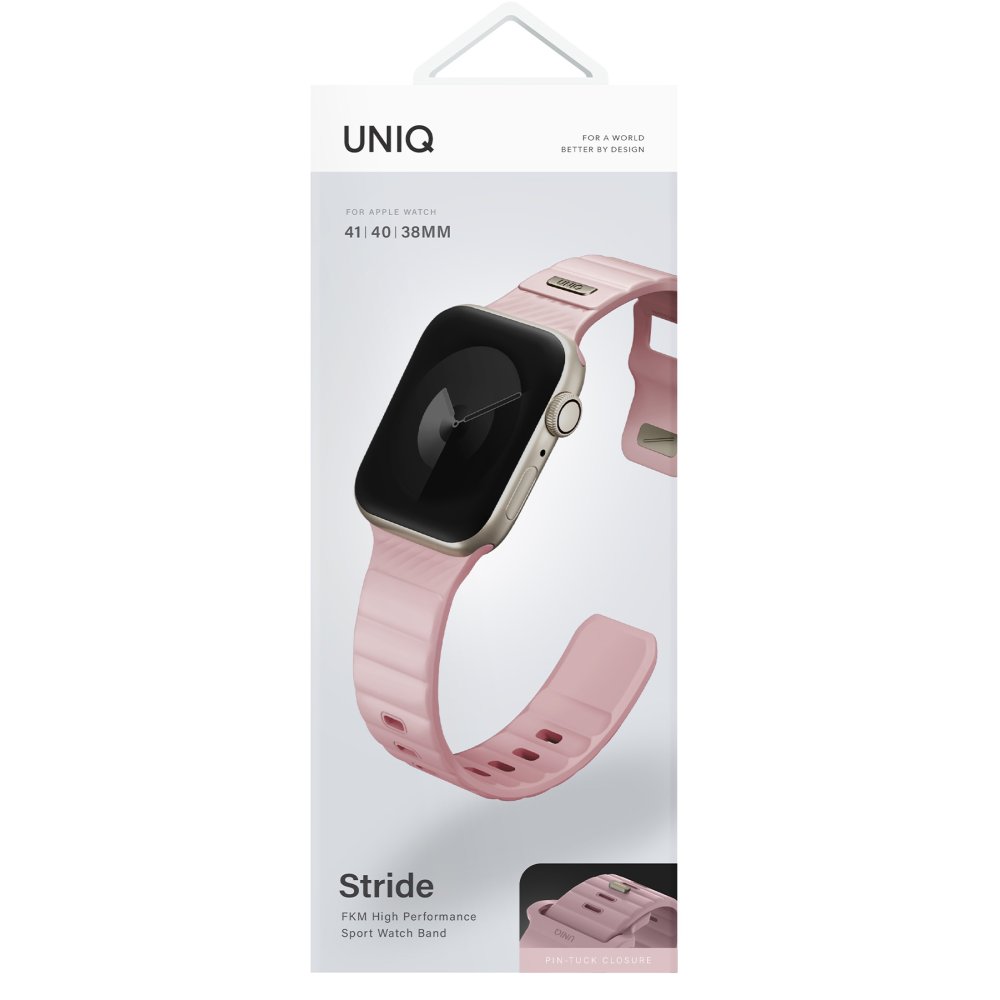 Uniq Watch 40mm Stride FKM Silikon Kordon - Pembe