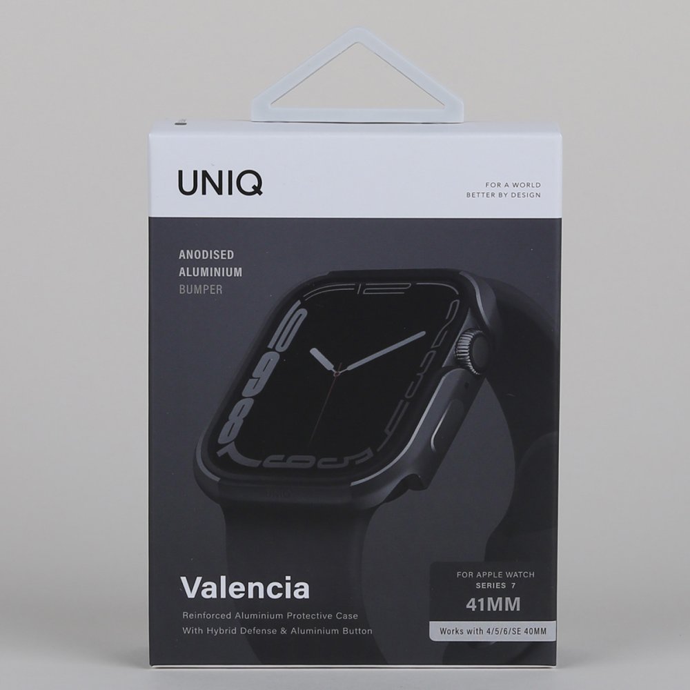 Uniq Watch 41mm Valencia Camlı Kasa Ekran Koruyucu - Siyah