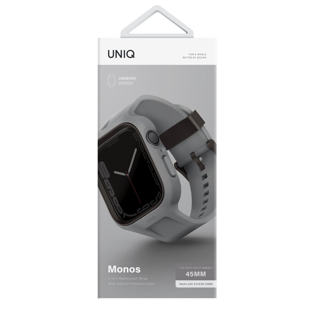 Uniq Watch 42mm Monos 2 in 1 Silikon Kordon - Gri