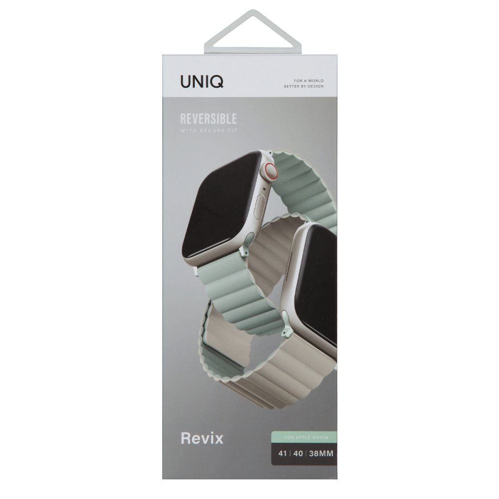 Uniq Watch 42mm Revix Reversible Manyetik Kordon - Yeşil-Bej