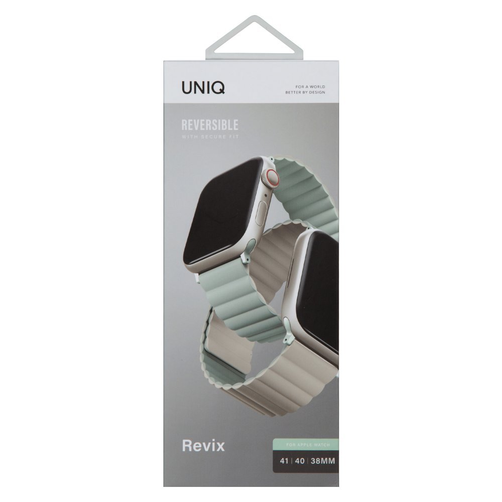 Uniq Watch 42mm Revix Reversible Manyetik Kordon - Yeşil-Kahverengi