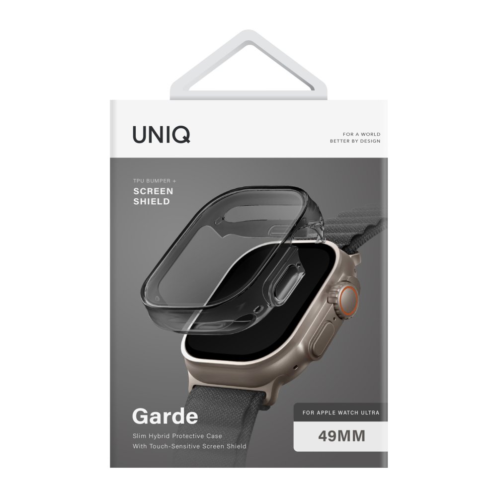 Uniq Watch Ultra 49mm Garde Kasa Cam Ekran Koruyucu - Füme