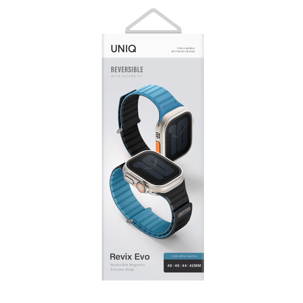 Uniq Watch Ultra 49mm Revix Evo Reversible Manyetik Kordon - Lacivert-Gri