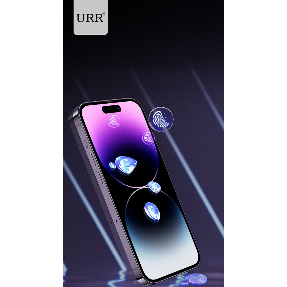 URR iPhone 14 Plus Lazer Antidust Cam Ekran Koruyucu - Siyah