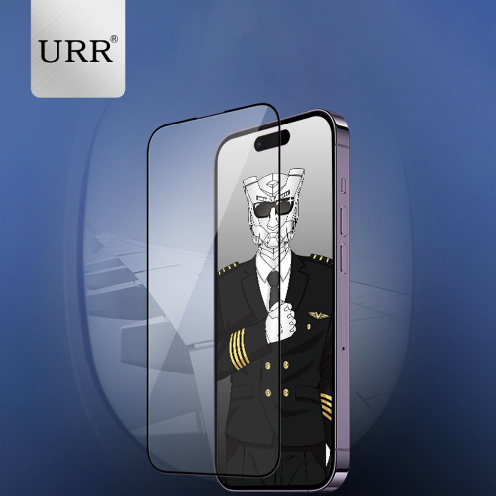 URR iPhone 16 Pro Diamonlike Corning Glass 3X Shatterproof Sapphire Cam Ekran Koruyucu - Siyah