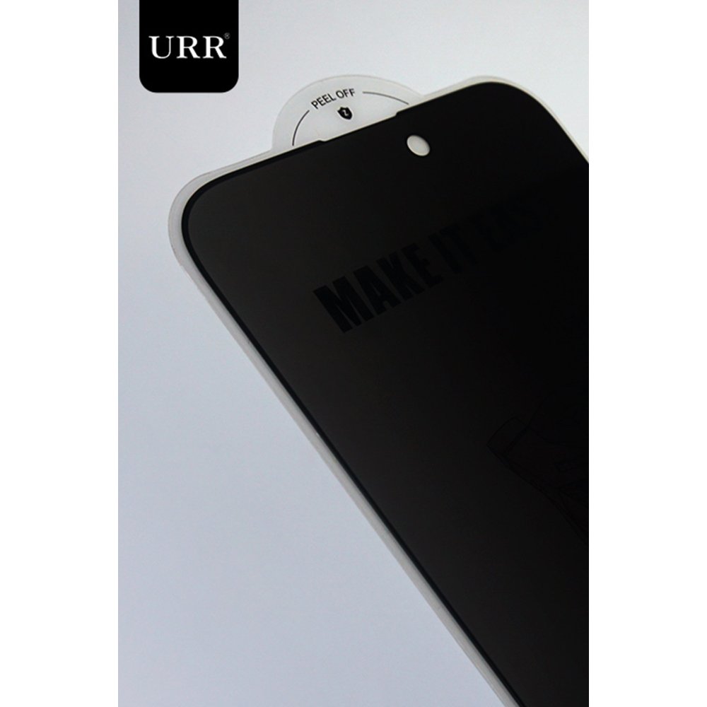 URR iPhone 16 Pro Max Matte Privacy Cam Ekran Koruyucu - Siyah