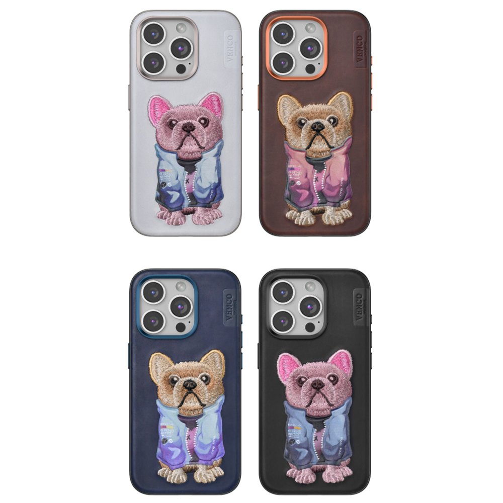 Venco iPhone 11 Cute Desenli Kapak - Kahverengi