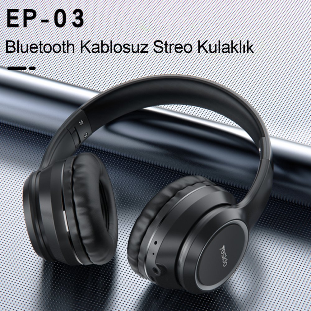 Yesido EP03 Kafaüstü Bluetooth Kulaklık - Siyah