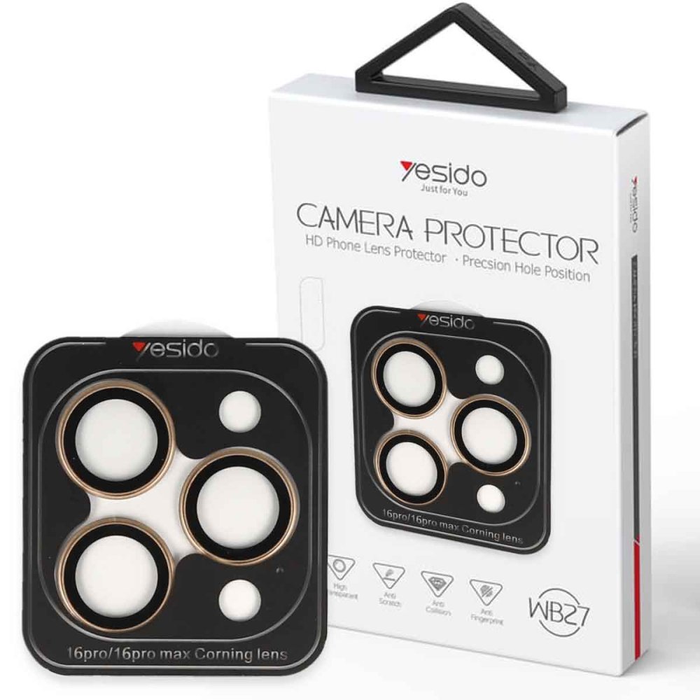 Yesido iPhone 16 Pro WB27 Metal Kamera Lens - Desert