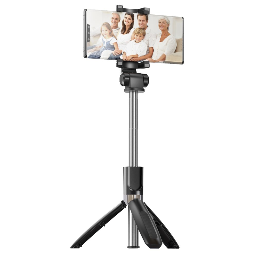 Yesido SF11 360 Derece Tripodlu 70cm Selfie Çubuğu - Siyah