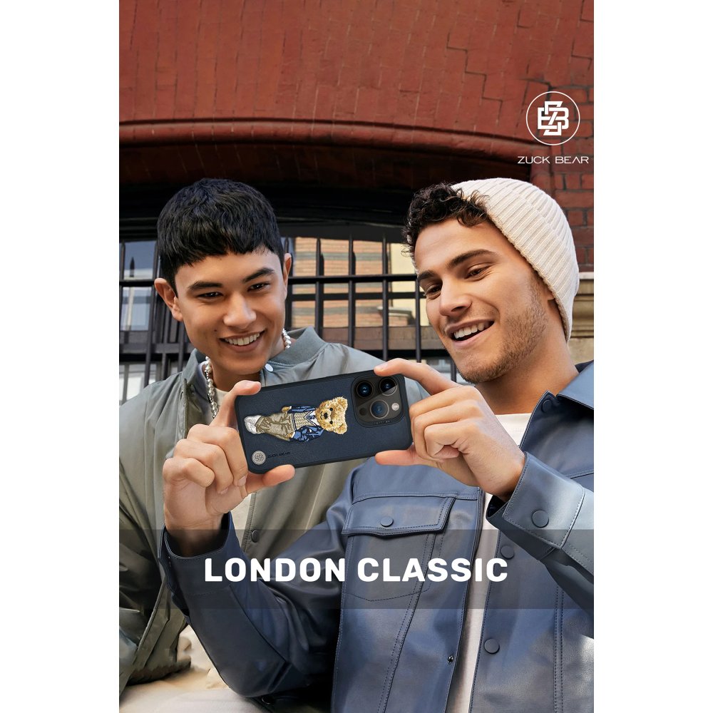 ZuckBear iPhone 15 Pro London Classic Kapak - Chelsea Swish