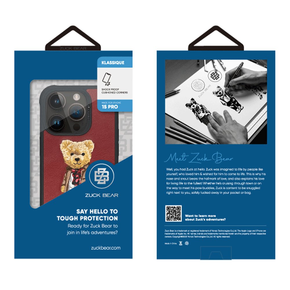 ZuckBear iPhone 15 Pro London Classic Kapak - Chelsea Swish