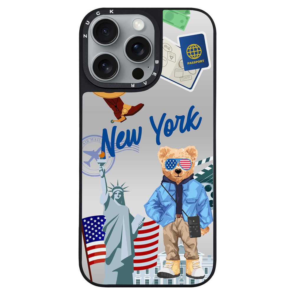 ZuckBear iPhone 16 Pro Benard Mirror Magsafe Kapak - New York