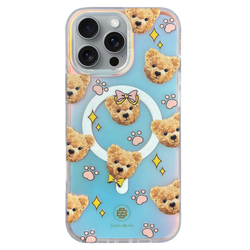 ZuckBear iPhone 16 Pro Darnell Frosted Laser Magsafe Kapak - Şeffaf