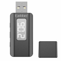 Earldom BR17 BT 5.3 SD Kart ve Aux Çıkışlı Arama Destekli Dijital Ekranlı 2in1 USB FM Transmitter - Siyah