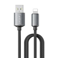 Earldom EC-200L 2M 3A USB to Lightning Hızlı Şarj Kablosu - Siyah