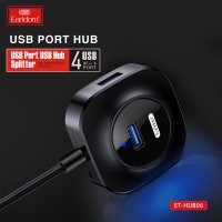 Earldom HUB06 Tak Çalıştır 4 Adet Usb 2.0 Çıkışlı Usb Çoklayıcı - Siyah