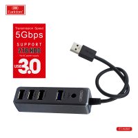 Earldom HUB07 Tak Çalıştır 3 Adet Usb 2.0 ve 1 Adet Usb 3.0 Çıkışlı Usb Çoklayıcı - Siyah