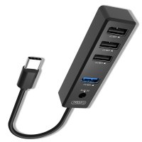 Earldom HUB08 Tak Çalıştır 3 Adet Usb 2.0 ve 1 Adet Usb 3.0 Çıkışlı Usb Çoklayıcı - Siyah