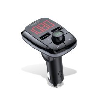 Earldom M55 Bluetooth USB3.0 PD Hızlı Şarj Dijital FM Transmitter - Siyah