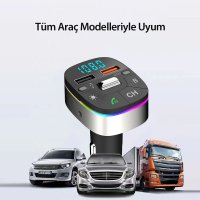 Earldom M74 Bluetooth USB3.0 Dijital FM Transmitter - Siyah