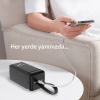 Earldom PB58 50.000 mAh PD Hızlı Şarj Dijital Göstergeli Powerbank - Siyah