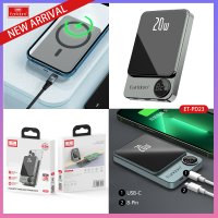 Earldom PD23 5.000 mAh 20W Kablosuz Şarjlı PD Hızlı Şarj Mini Powerbank - Yeşil