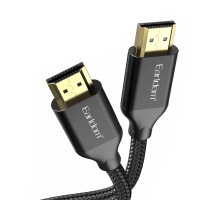Earldom W26 2m 4K Altın Uçlu Hasır HDMI Kablo - Siyah