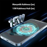 Earldom WC26 15W Magsafe Kablosuz Şarj - Siyah