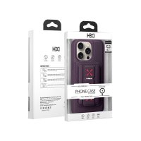 HDD iPhone 11 HBC-258 Hamburg Magnet Kartvizitli Standlı Kapak - Derin Mor