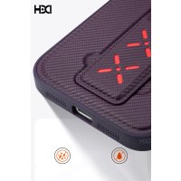 HDD iPhone 14 Pro HBC-248 Lima Standlı Kapak - Titan Gri